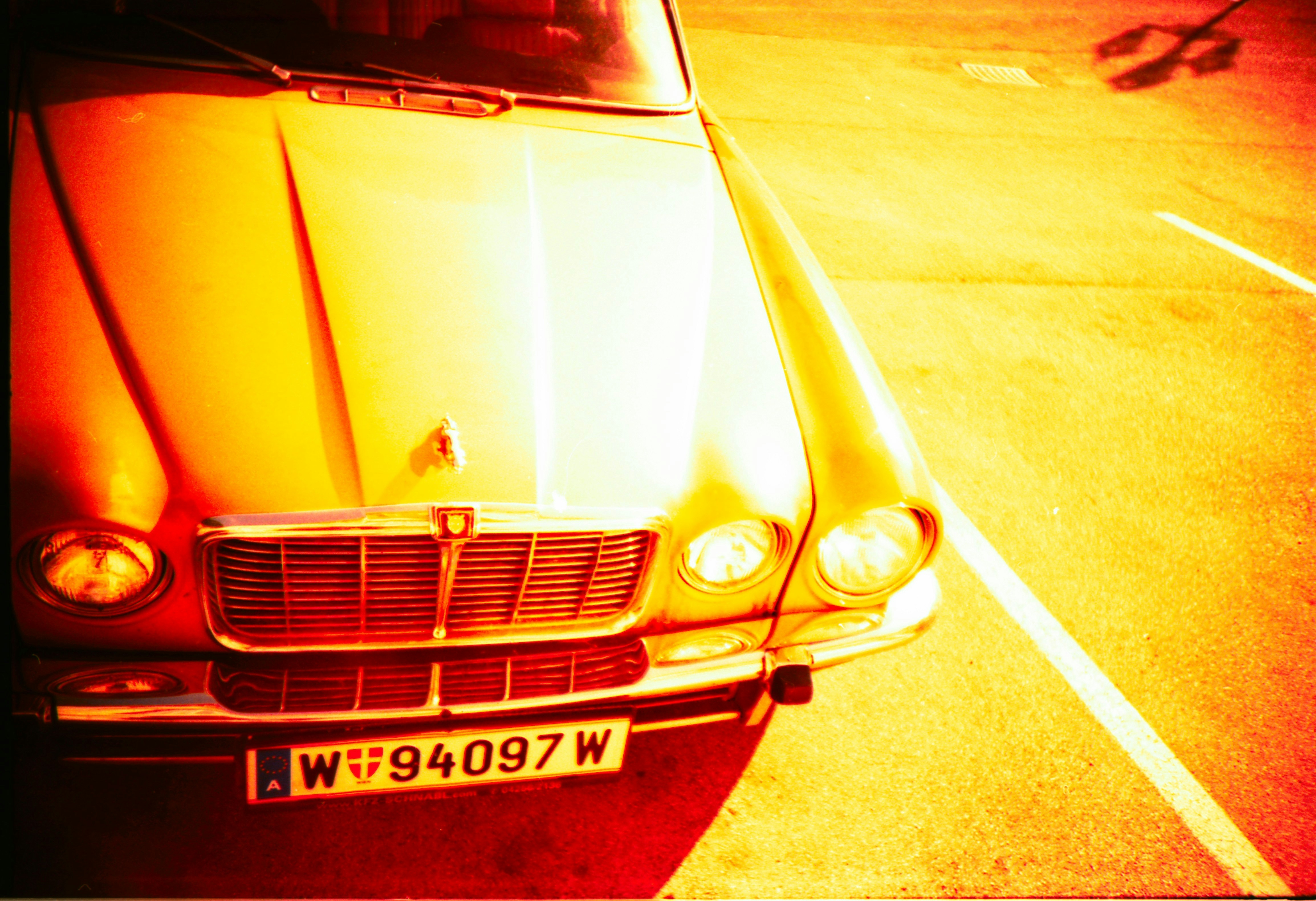 yellow mercedes benz c class